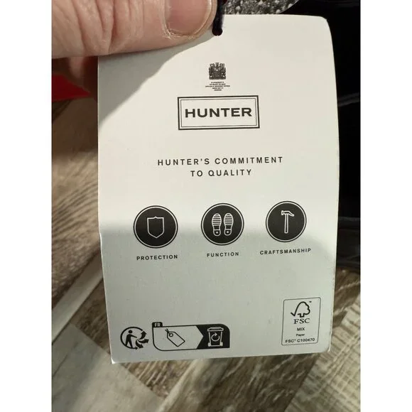 Hunter Womens Waterproof Seam-Sealed Black Rain Boots Size US 6 Durable Non-Slip - Picture 7 of 10